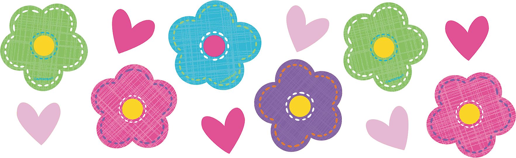 Sweet Girl 1st Birthday Confetti Front_Flat