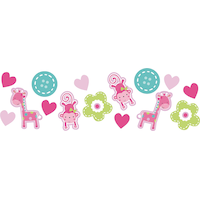 Confettis Wild at One Girl 1st Birthday, format économique Front_Flat