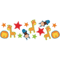 Confettis Wild at One Boy 1st Birthday, format économique Front_Flat