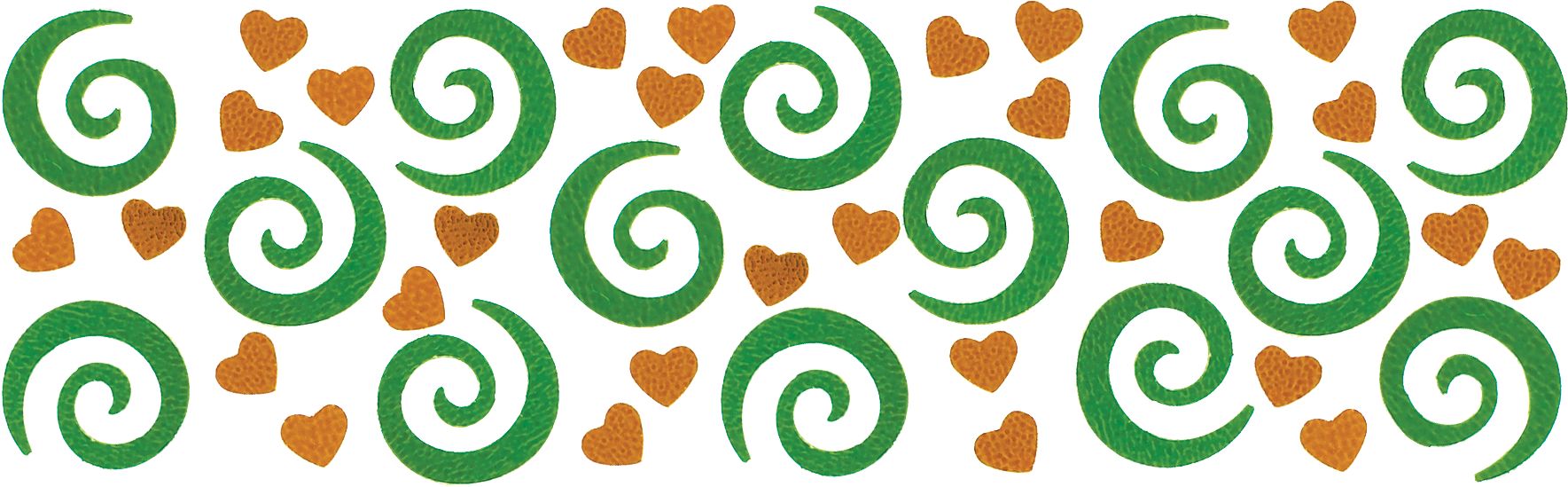 Ugly Dolls Hearts & Swirls Confetti Table Scatter Decoration, Green/Orange/Pink, 1.2-oz, for Birthday Party Front_Flat