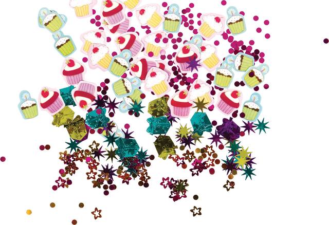 Confettis Gâteaux sucrés, paquet économique Front_Flat