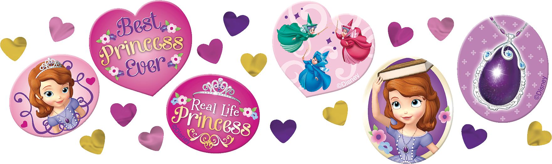 Sofia the First Confetti, 1.2-oz Front_Flat