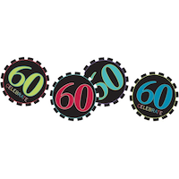 Confettis Célébration de 60e anniversaire, 1,2 oz Front_Flat