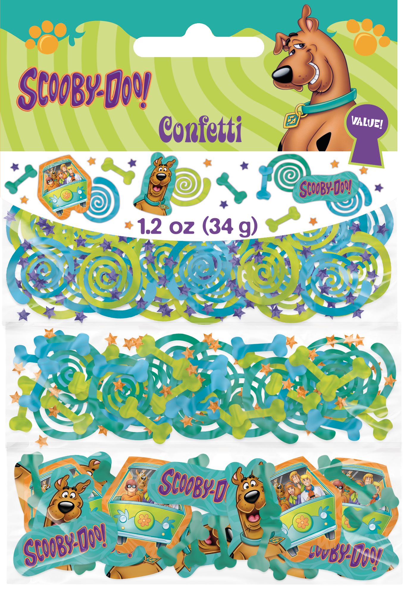 Scooby Doo Confetti, 1.2-oz Front_Flat