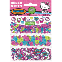 Rainbow Hello Kitty Birthday Party Confetti Front_Flat