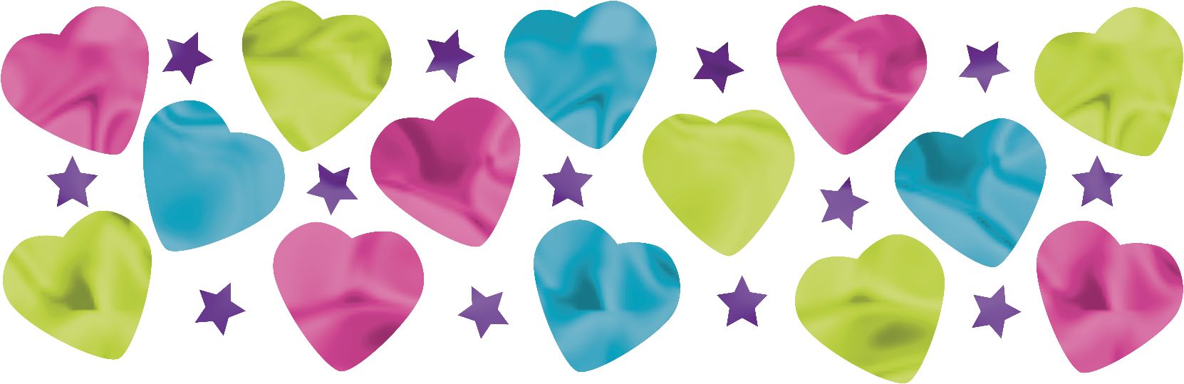 Rainbow Hello Kitty Birthday Party Confetti Overhead_Flat