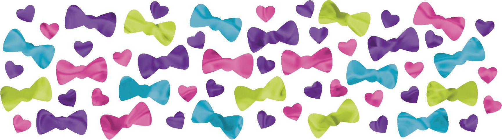 Rainbow Hello Kitty Birthday Party Confetti Overhead_Flat