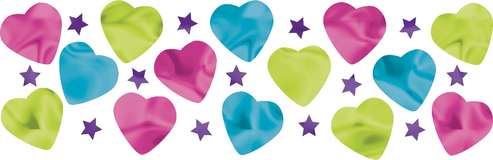 Rainbow Hello Kitty Birthday Party Confetti Overhead_Flat