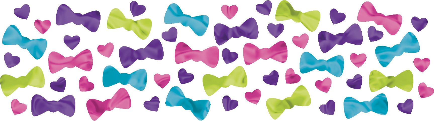 Rainbow Hello Kitty Birthday Party Confetti Overhead_Flat