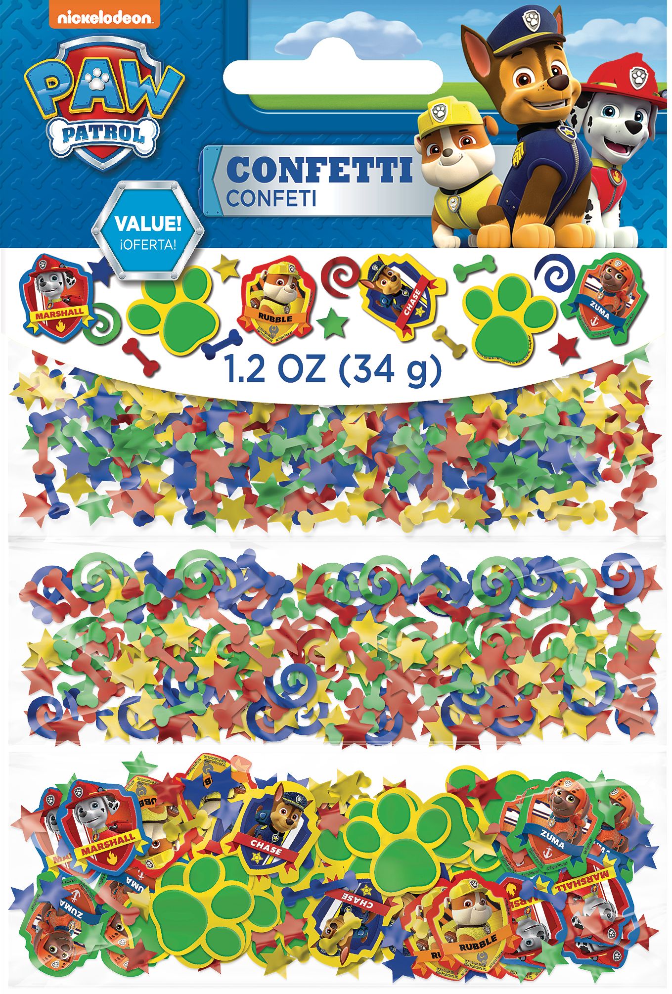 PAW Patrol Birthday Party Confetti Front_Flat