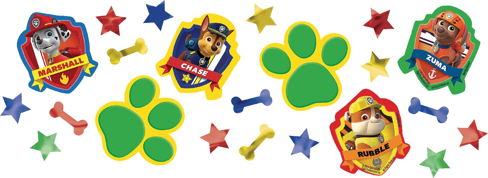 PAW Patrol Birthday Party Confetti Overhead_Flat