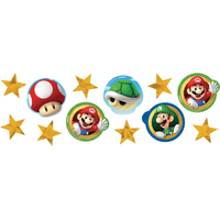 Super Mario Birthday Party Confetti Front_Flat
