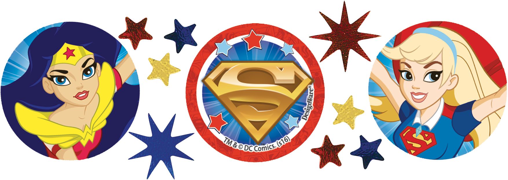 DC Super Hero Girls Confetti Front_Flat