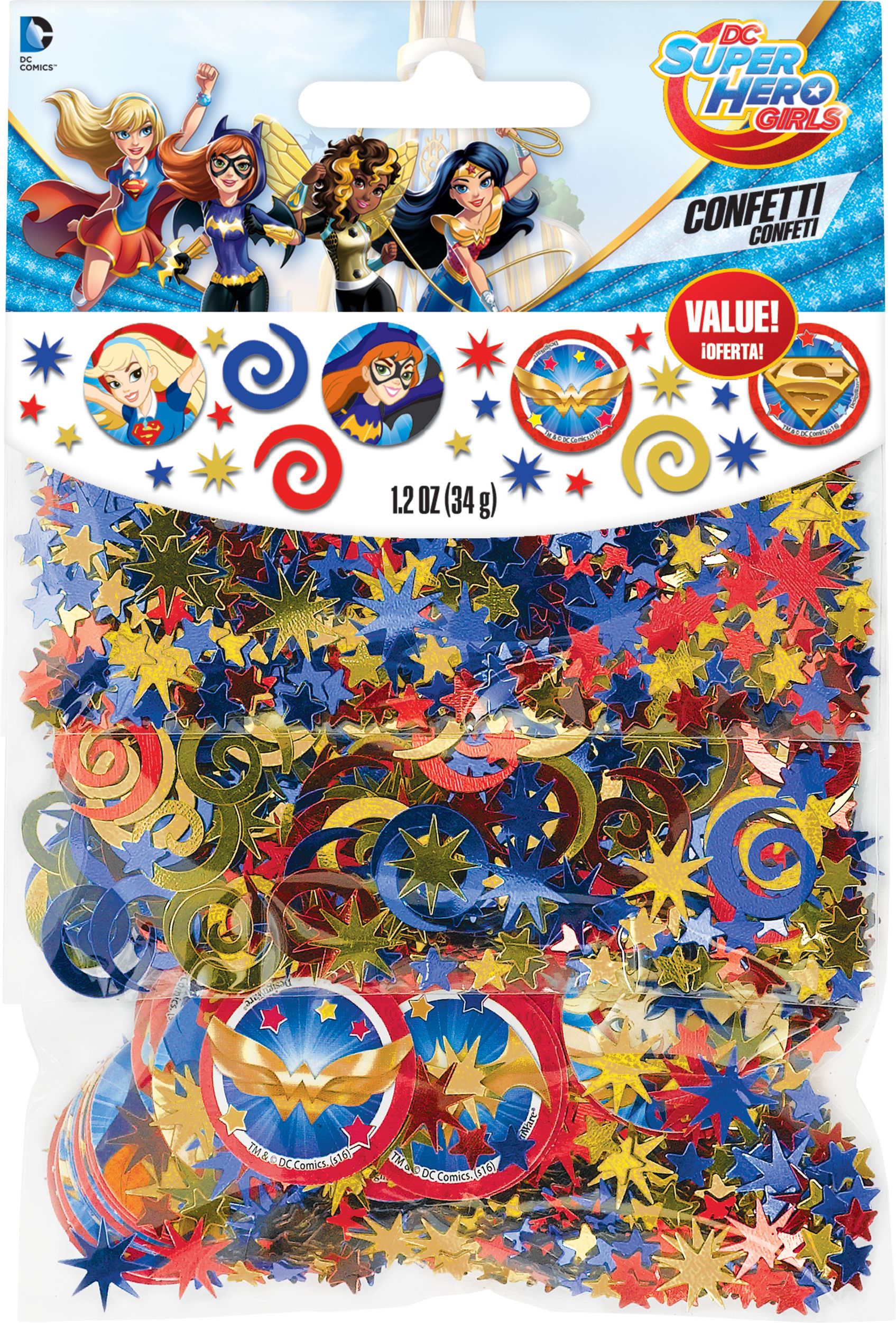 DC Super Hero Girls Confetti Front_Flat