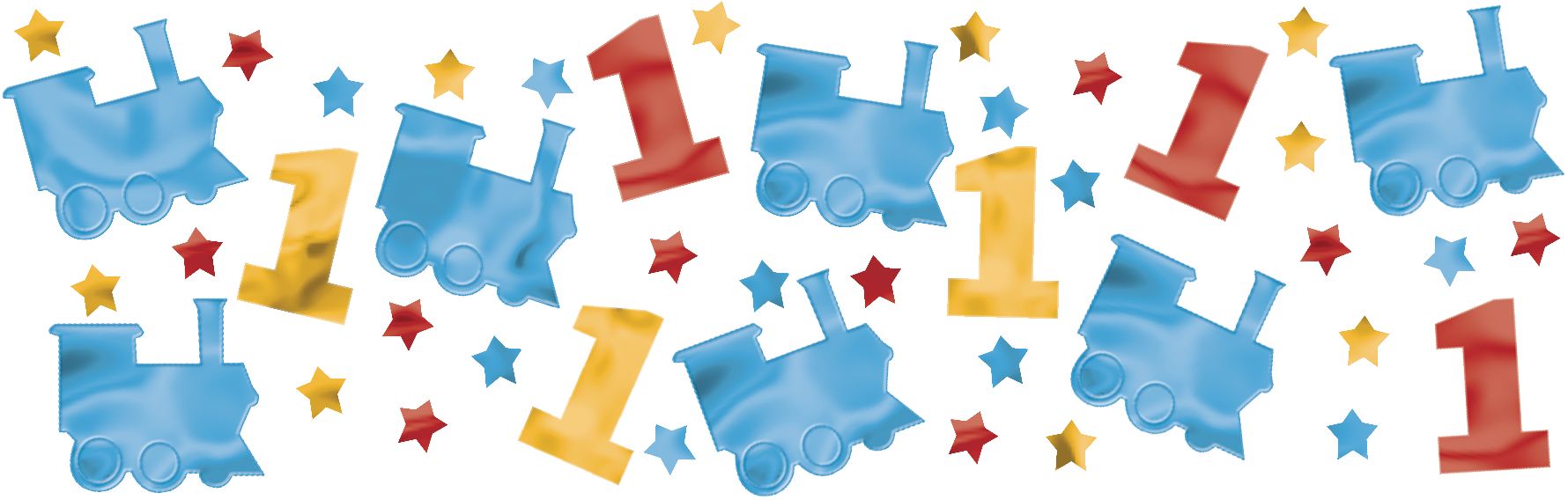 Thomas the Tank Engine Birthday Party Confetti Front_Flat