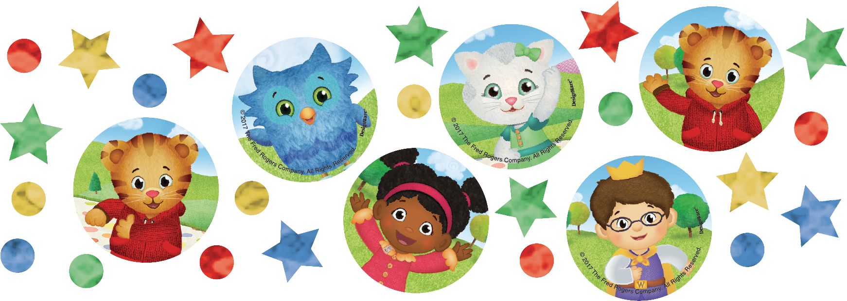 Daniel Tiger's Neighborhood Confetti Front_Flat