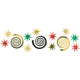 Confettis pour fête d'anniversaire pixel Front_Flat