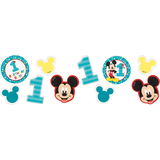 Confettis en carton 1er anniversaire Mickey Mouse Front_Flat