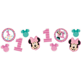 1st Birthday Minnie Mouse Party Confetti Front_Flat