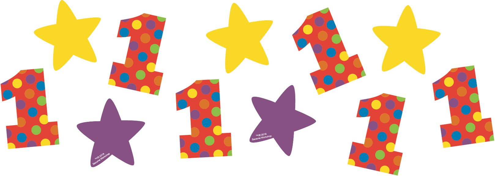 Sesame Street Elmo 1st Birthday Value Confetti Pack Front_Flat