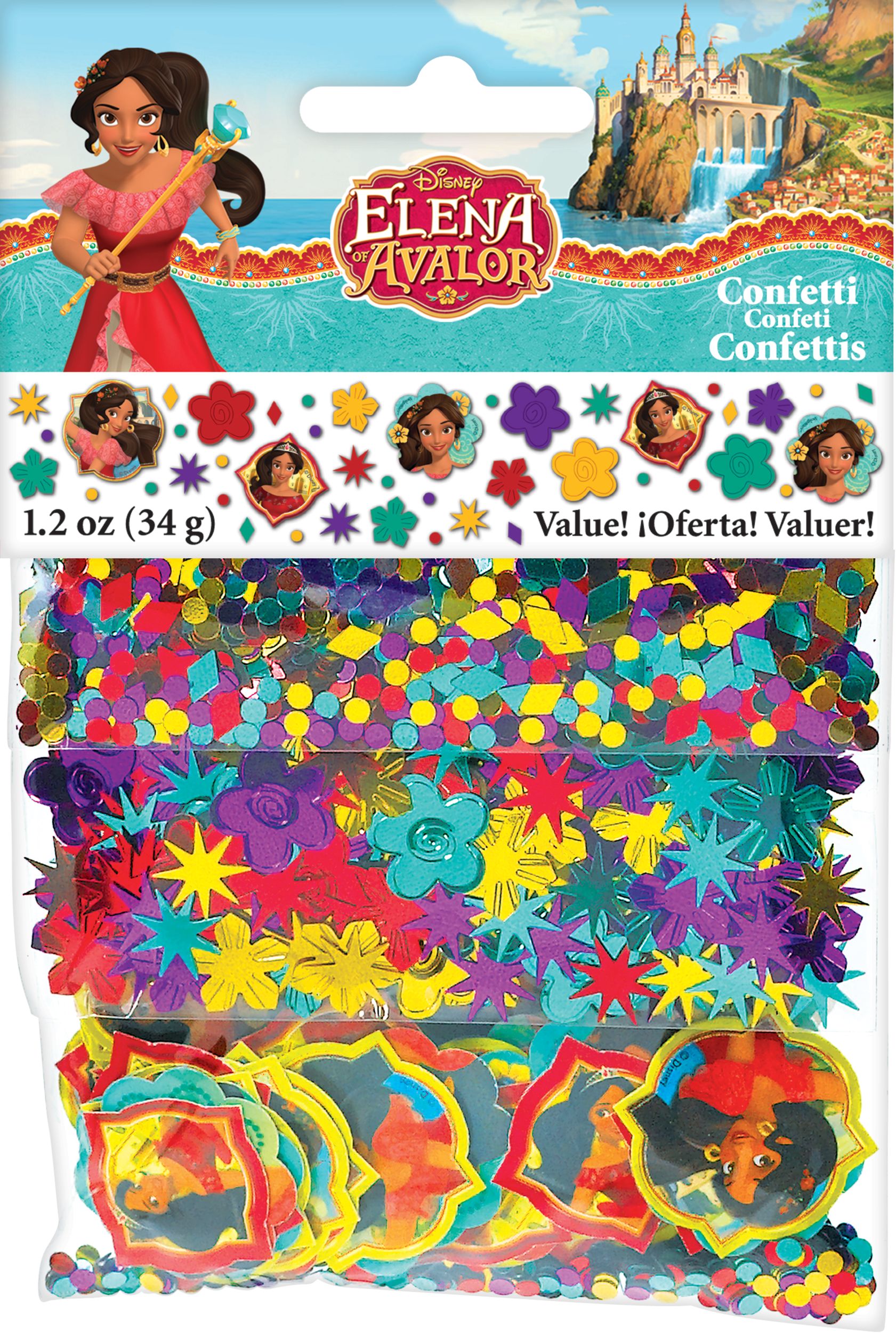 Elena of Avalor Birthday Party Confetti Front_Flat