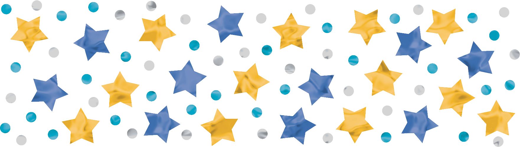 Confettis pour fête d'anniversaire fusée Front_Flat