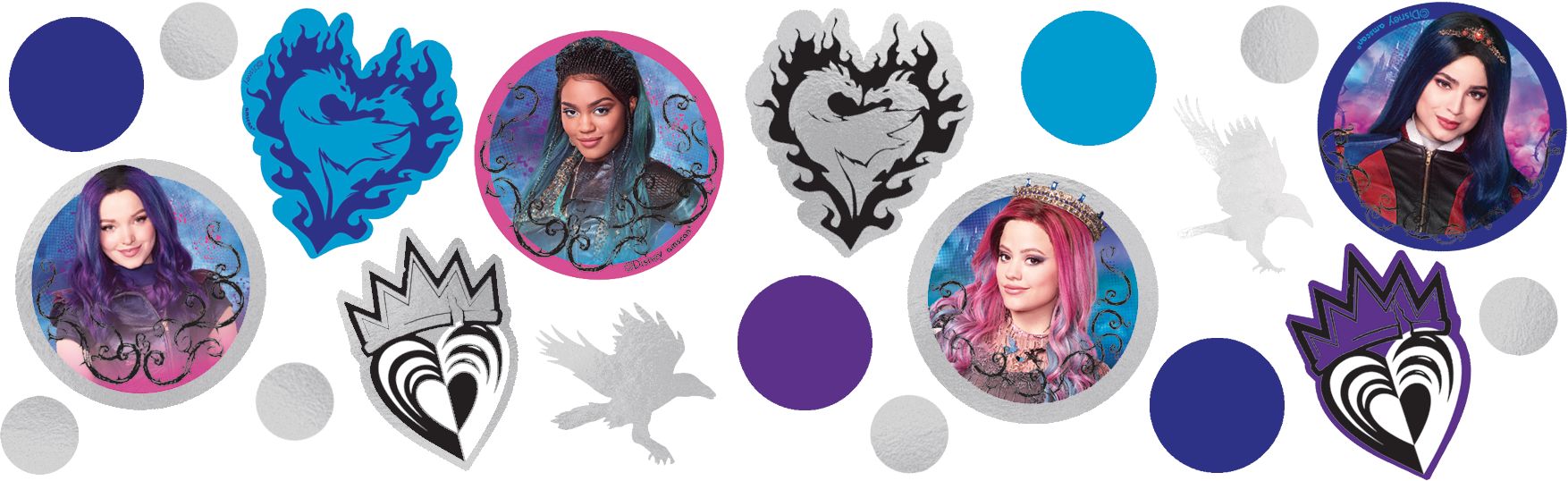 Confetti pour fête d'anniversaire Disney Les Descendants 3 Front_Flat