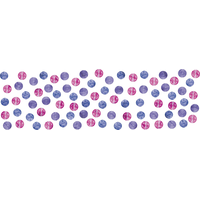 Disney Descendants Mal & Evie Birds & Circles Confetti Table Scatter Decoration, Purple/Blue, 1.2-oz, for Birthday Party Front_Flat