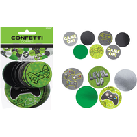 Confettis de jeux vidéo pour fête d'anniversaire géants Level Up, paq. 48 Composite_or_Mixed