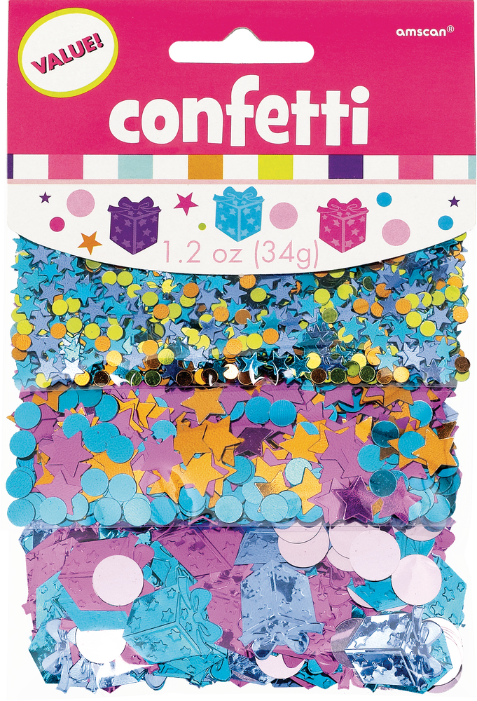 Birthday Party Confetti, Magenta/Pink/Blue/Turquoise/Green | Canadian Tire