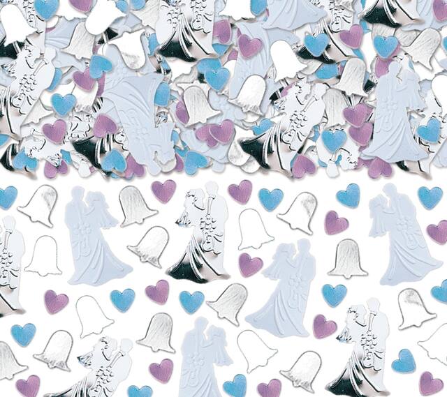 Bride & Groom Wedding Confetti Front_Flat