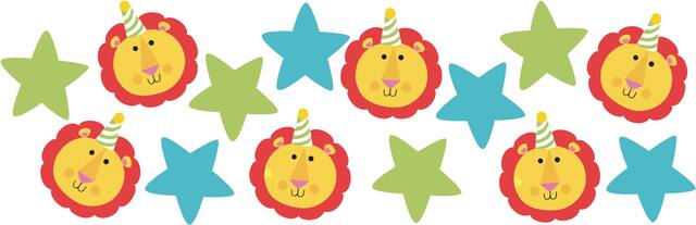 Confettis en papier Fisher Price 1st Birthday Front_Flat