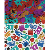 Dot & Stripe 30th Confetti, 2.5-oz Front_Flat