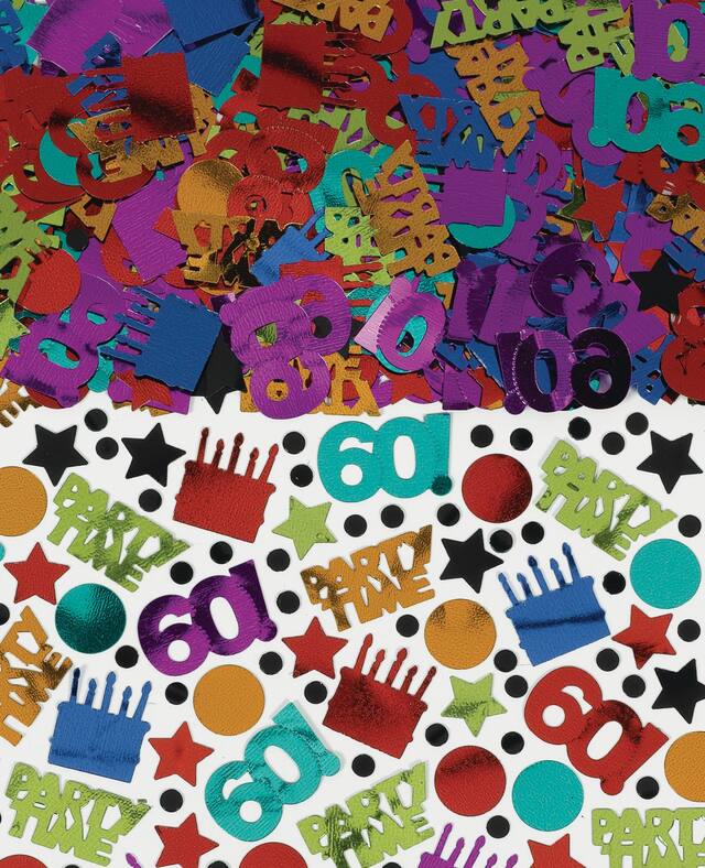 Dot & Stripe 60th Confetti, 2.5-oz Front_Flat