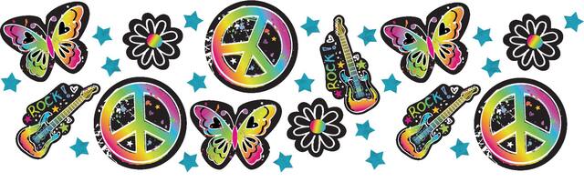 Confettis d'anniversaire Néon, paquet économique Front_Flat