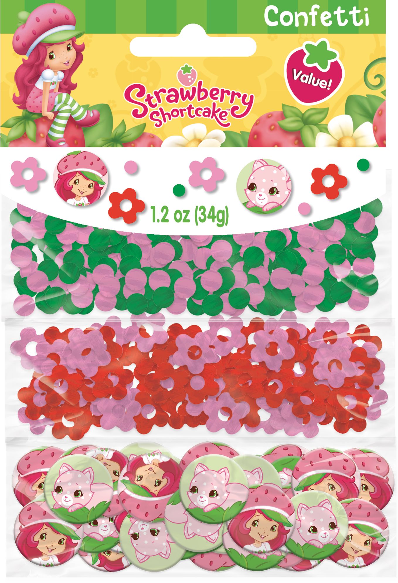 Strawberry Shortcake Confetti, 1.2-oz Front_Flat