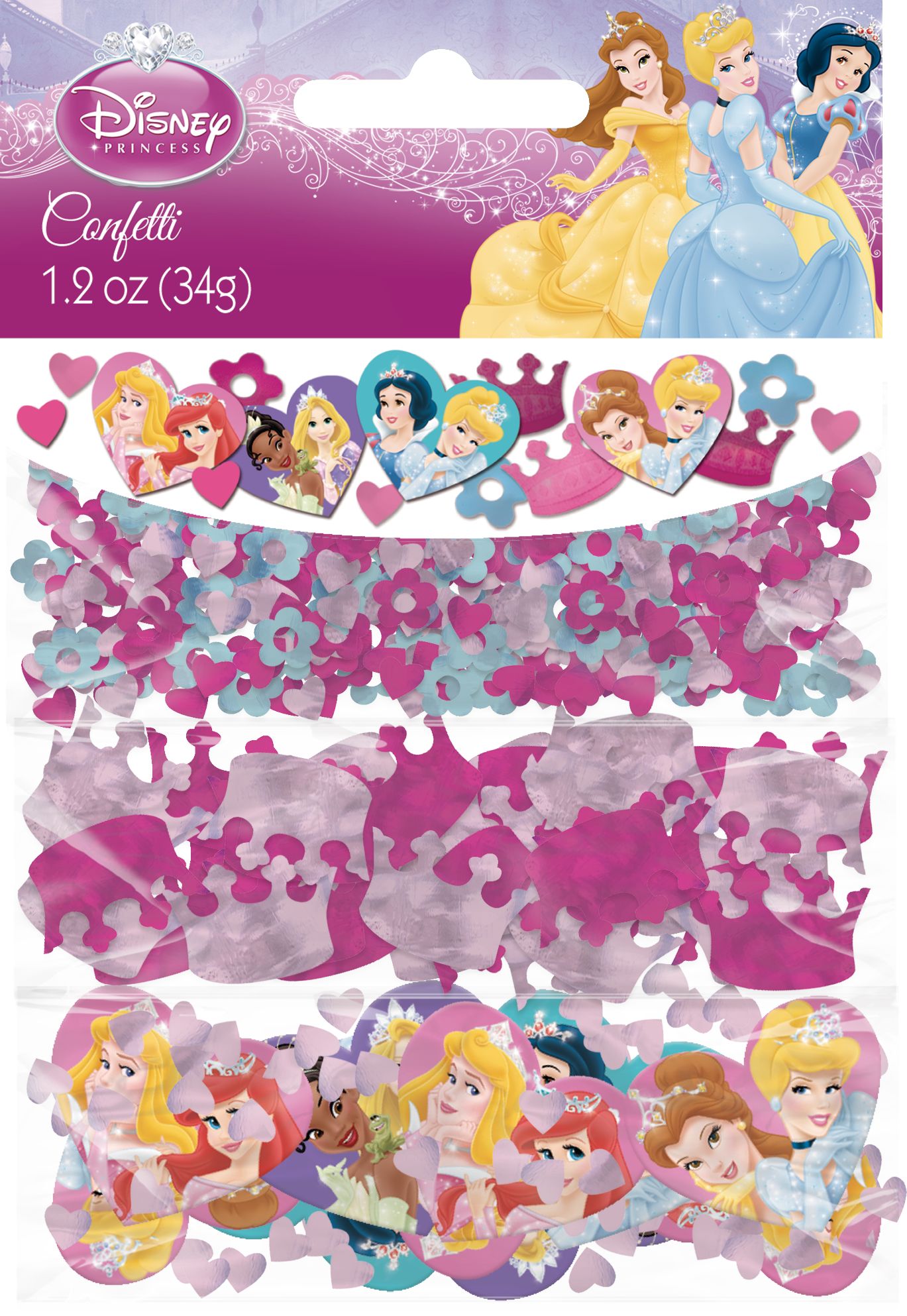 Disney Princess Confetti, 1.2-oz Front_Flat