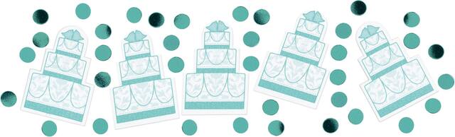 Robin's Egg Blue Wedding Confetti Front_Flat