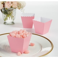 New Pink Scalloped Favour Box, 100-pk