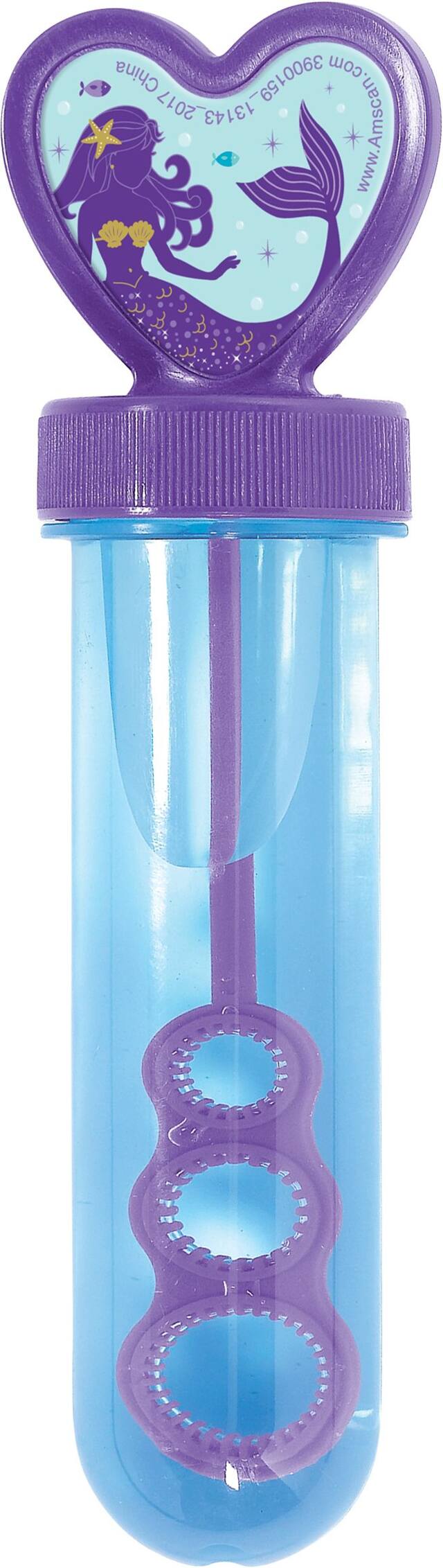 Wishful Mermaid Bubbles for Birthday Party Favours, Blue/Purple, 4-pk Front_Flat