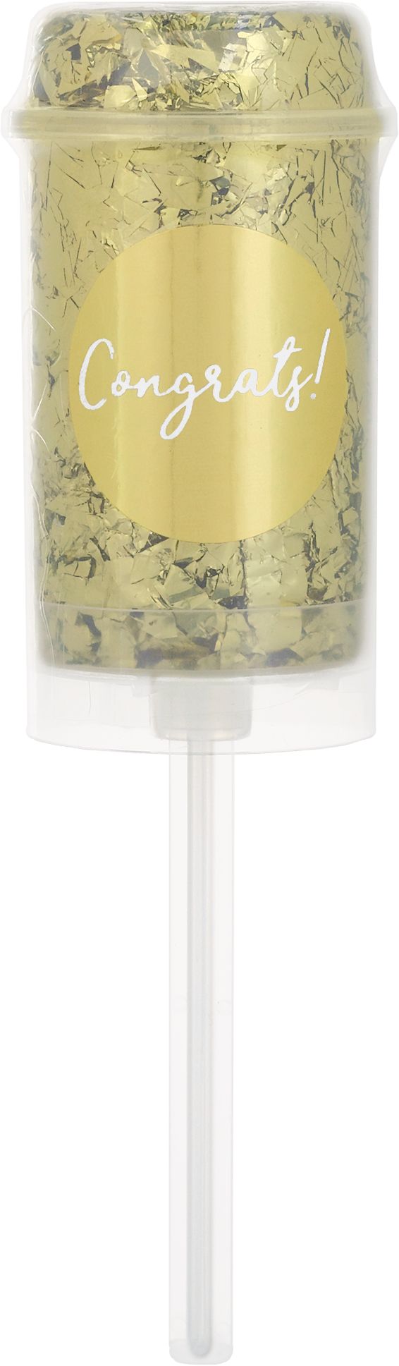 Lance-confettis Congrats Love, or, paquet de 2 Front_Flat