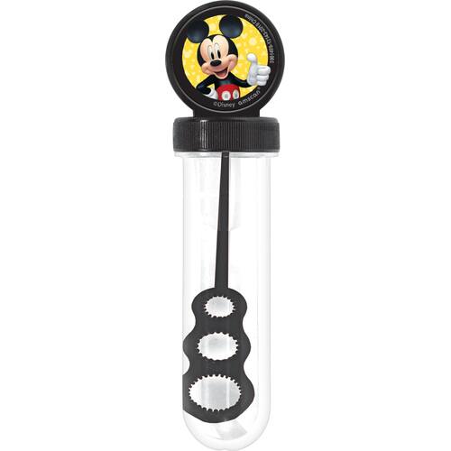 Disney Mickey Mouse Bubble Wand Tubes, Black/White, 4-pk, Ages 3+, for Birthday/Easter/Party Favour