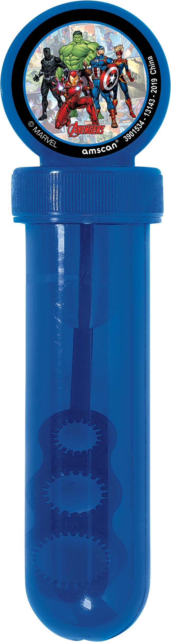 Bulles pour cadeaux-surprises d'anniversaire, Marvel Powers Unite, rouge/bleu, paq. 4 Front_Flat