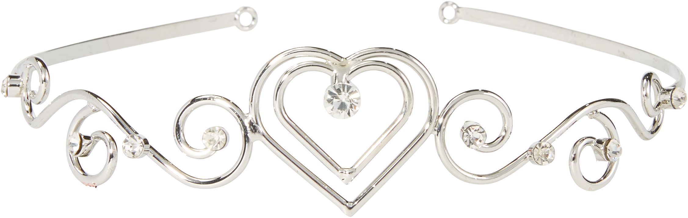 Scroll Heart Wedding Tiara Overhead_Plunge
