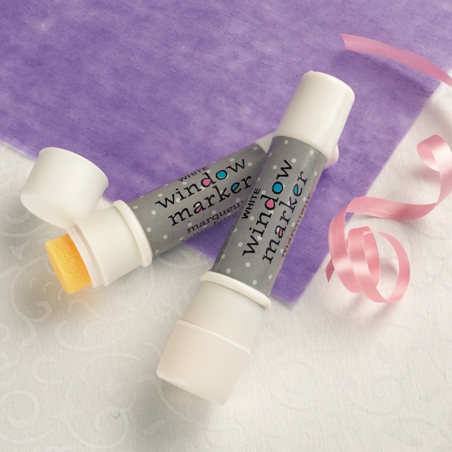 White Window Marker Party City