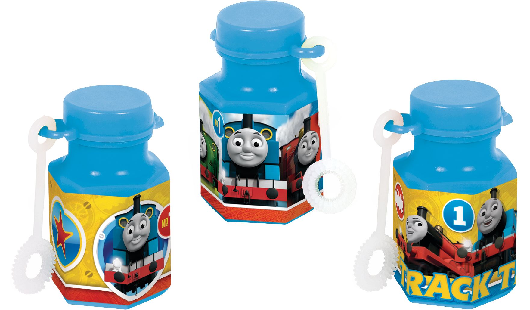 Thomas the Tank Engine Mini Bubbles for Birthday Party Favours, 12-pk, Ages 3+ Composite_or_Mixed