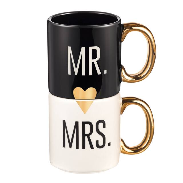 Mr and Mrs Couple Mug Set, 2-pk Front_Flat