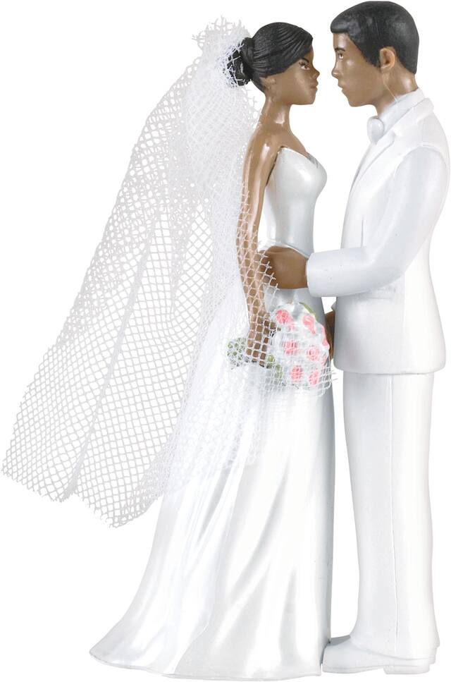 Décoration de gâteau couple de mariés Front_Flat