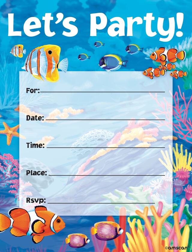 Summer Postcard Invitations, 8-pk Front_Flat