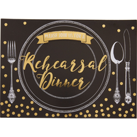 Invitations souper de répétition de luxe, paq. 8 Front_Flat